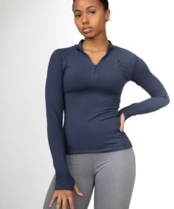 Haut manche long zippé